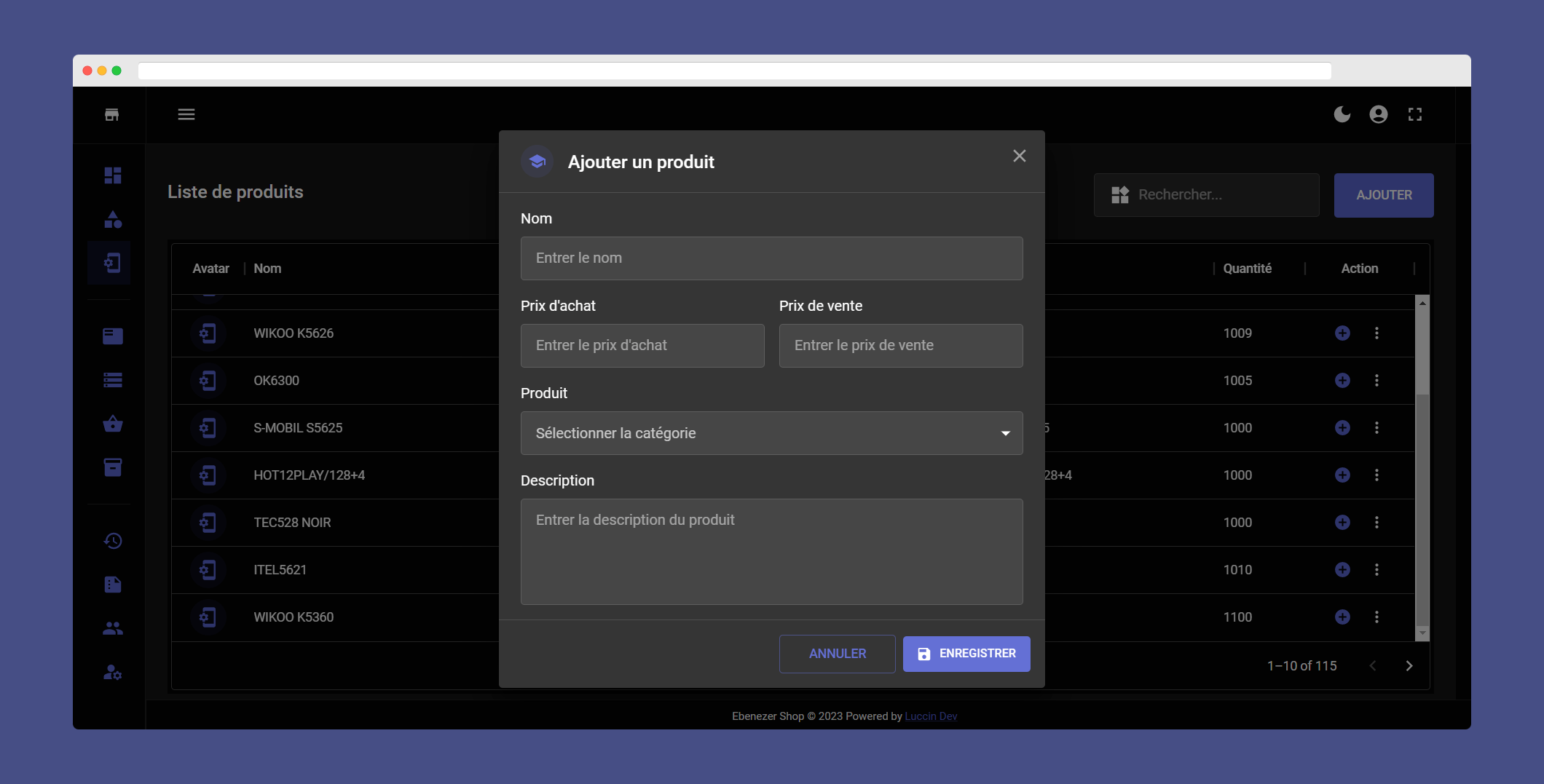 Stock Management App Analytics